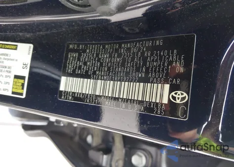 2024 Toyota Corolla Le from USA, damaged, VIN 5YFB4MDE1RP192722